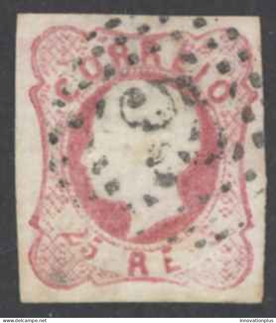 Portugal Sc# 14 Used (b) 1862-1864 25r King Luiz - Gebraucht