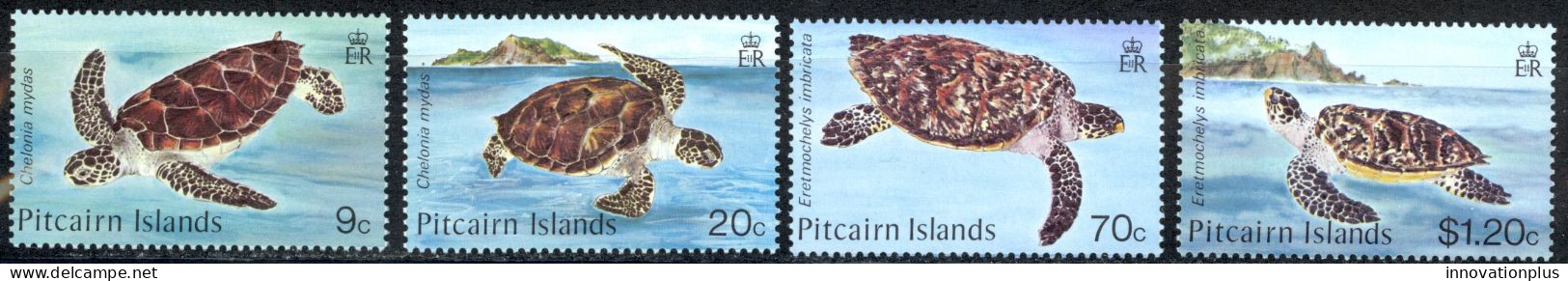 Pitcairn Islands Sc# 266-269 MNH 1986 Turtles - Pitcairn