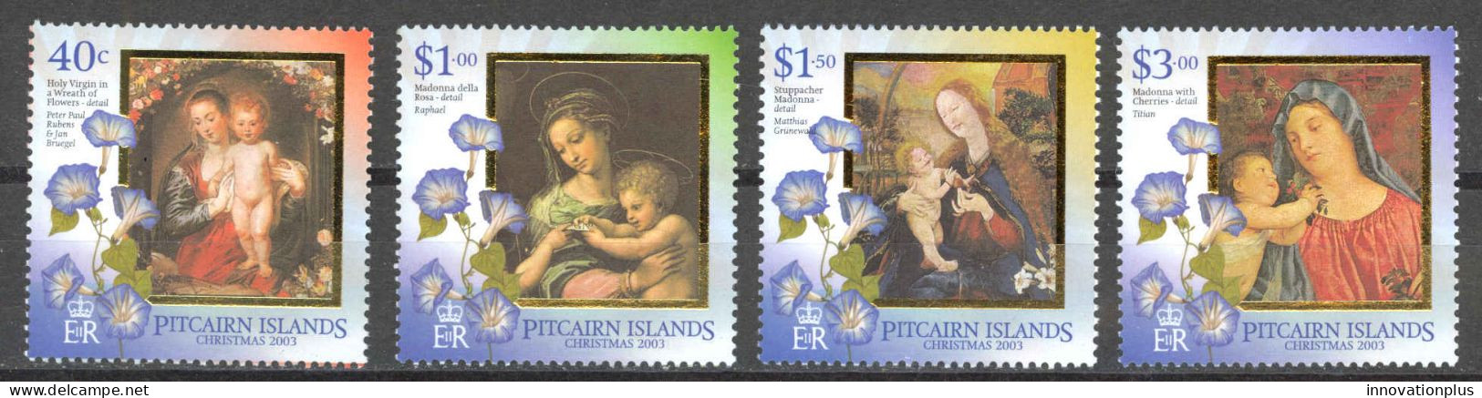 Pitcairn Islands Sc# 587-590 MNH 2003 Christmas - Pitcairn Islands