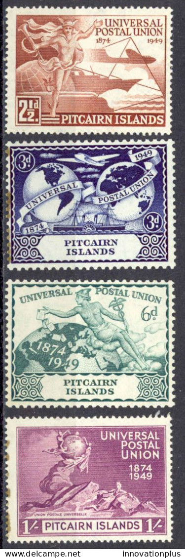 Pitcairn Islands Sc# 13-16 (stains) MH 1949 UPU Issue - Islas De Pitcairn