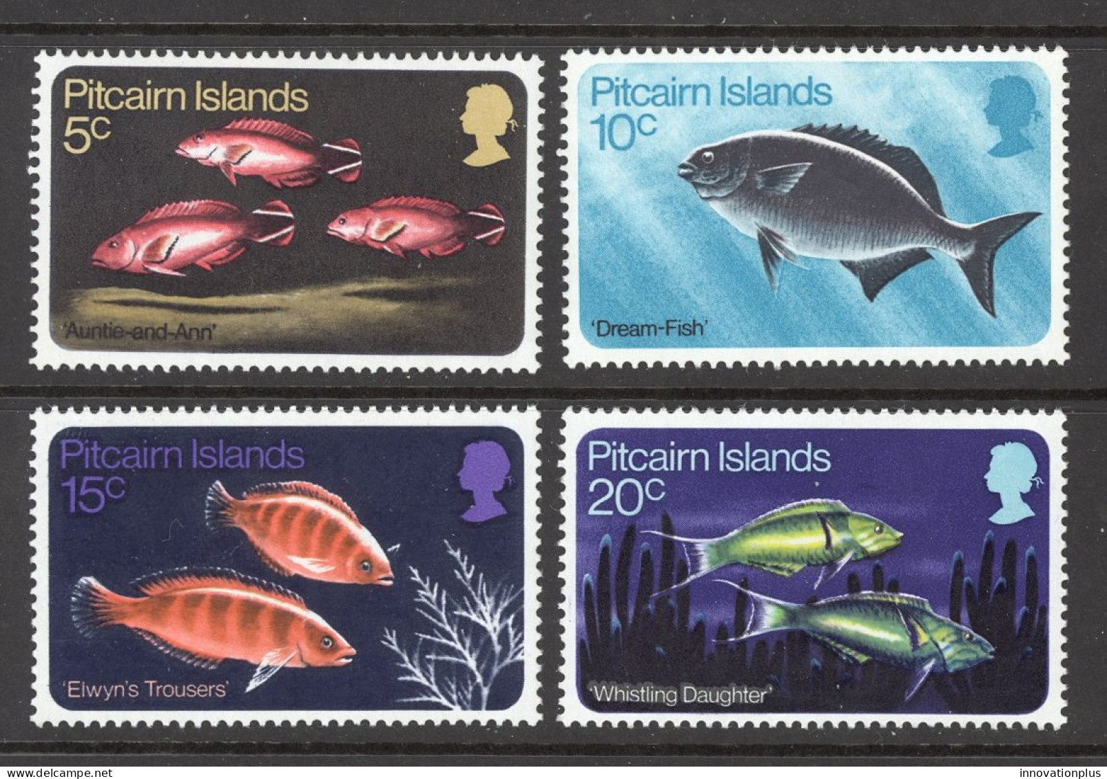 Pitcairn Islands Sc# 114-117 MNH 1970 Rudderfish (Dream Fish) - Islas De Pitcairn