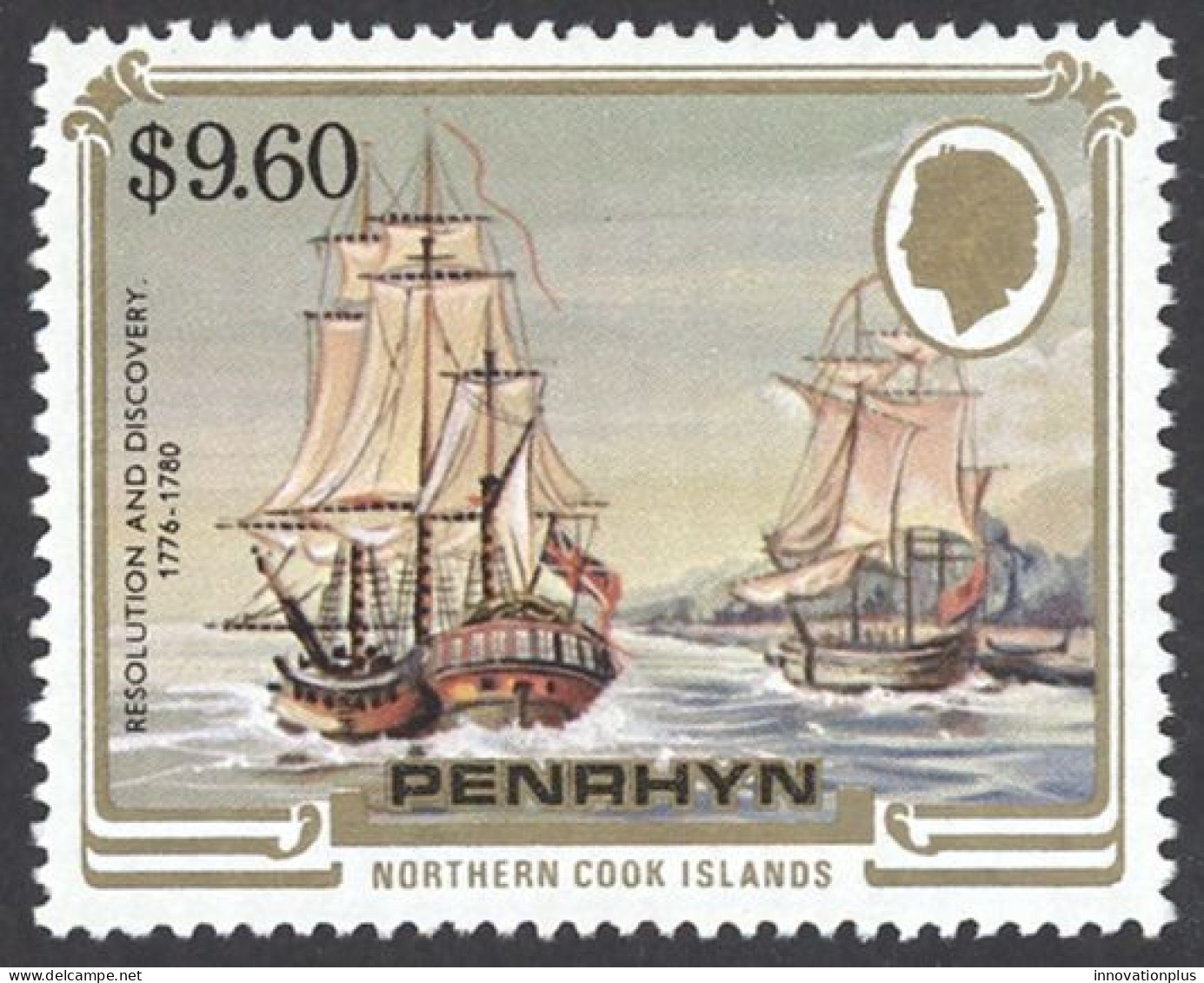 Penrhyn Island Sc# 286 MNH 1984 $9.60 Resolution & Discovery - Penrhyn