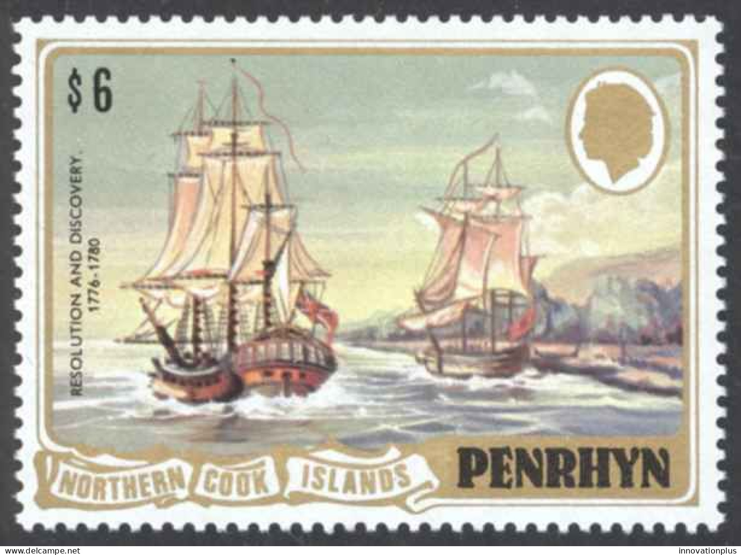 Penrhyn Island Sc# 172 MNH 1981 $6 Resolution & Discovery - Penrhyn