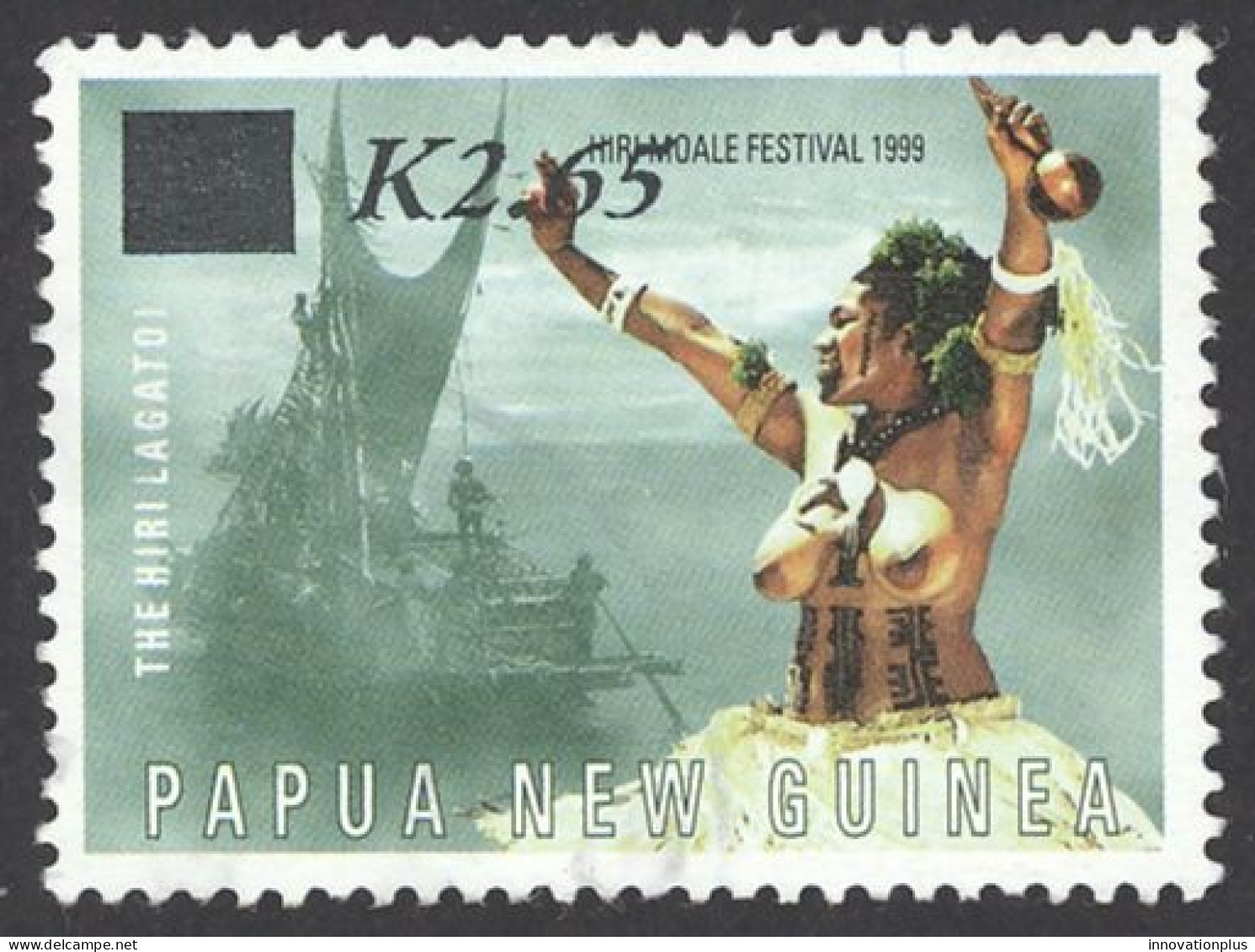 Papua New Guinea Sc# 1012 Used 2001 2.65k On 65t Lakatoi, Native - Papua New Guinea