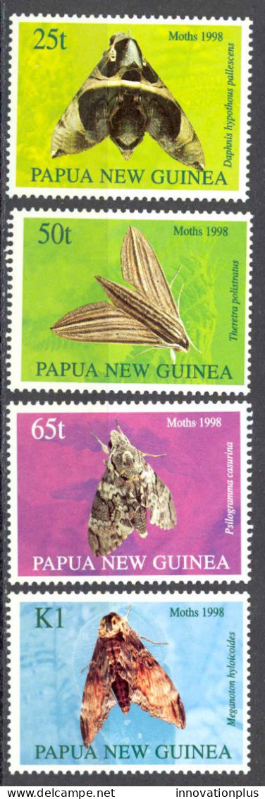 Papua New Guinea Sc# 940-943 MNH 1998 Moths - Papua New Guinea