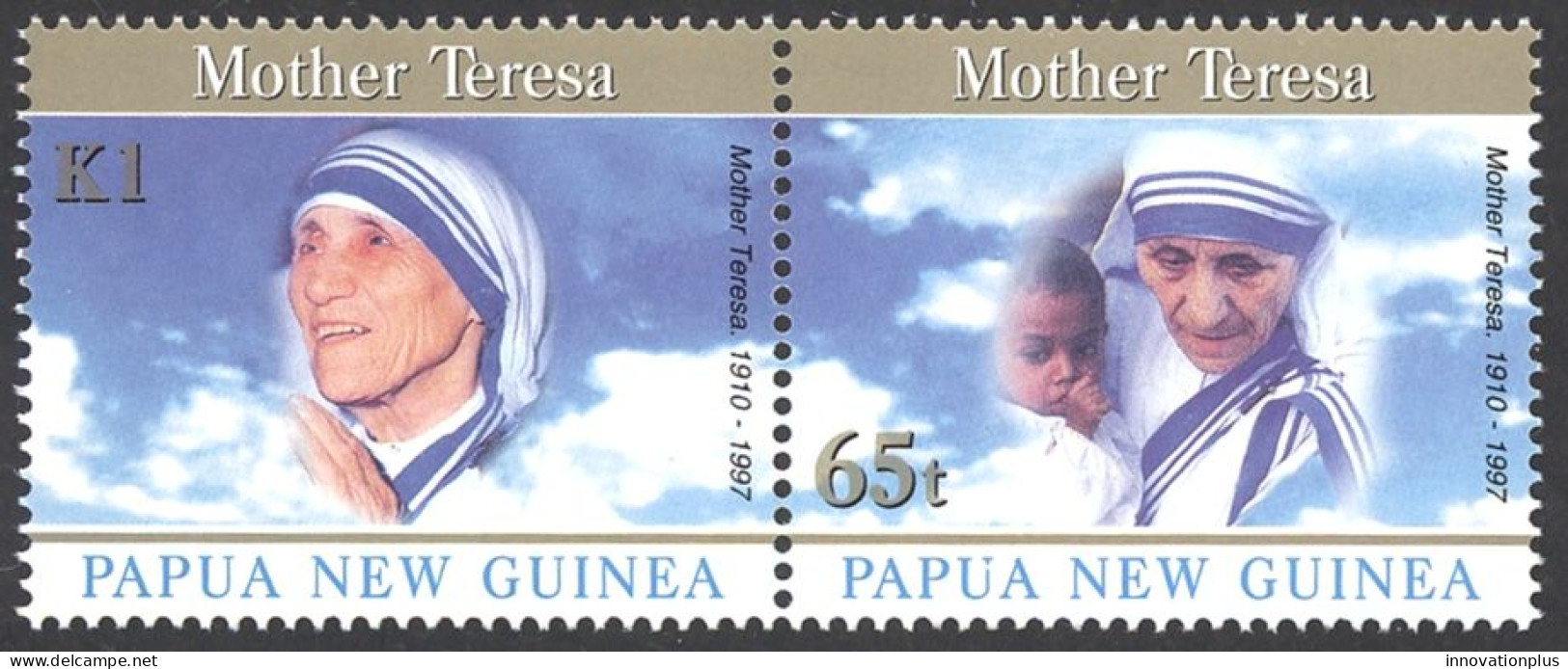Papua New Guinea Sc# 939a MNH Pair 1998 Mother Teresa - Papua New Guinea