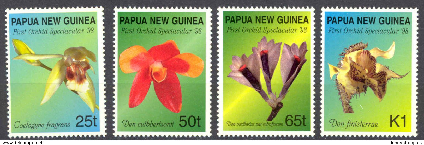 Papua New Guinea Sc# 944-947 MNH 1998 Orchids - Papua New Guinea