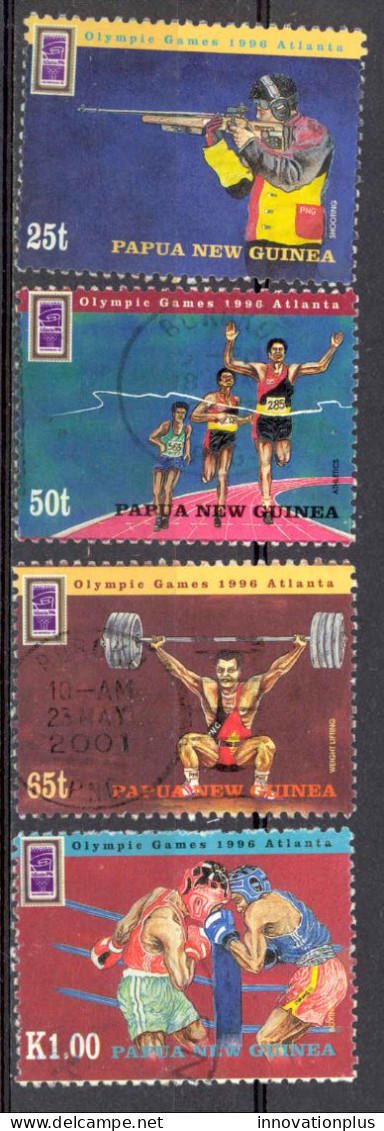 Papua New Guinea Sc# 898-901 Used 1996 Summer Olympics - Papua New Guinea