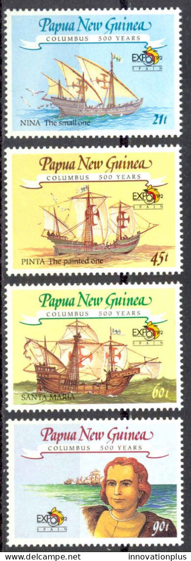 Papua New Guinea Sc# 782-785 MNH 1992 Discovery Of America 500th - Papua New Guinea