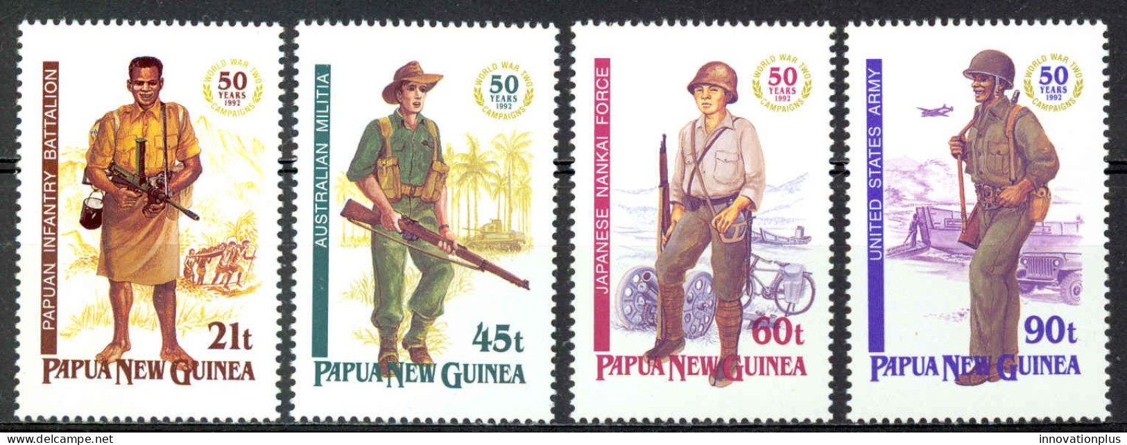 Papua New Guinea Sc# 790-793 MNH 1992 Soldiers - Papua New Guinea