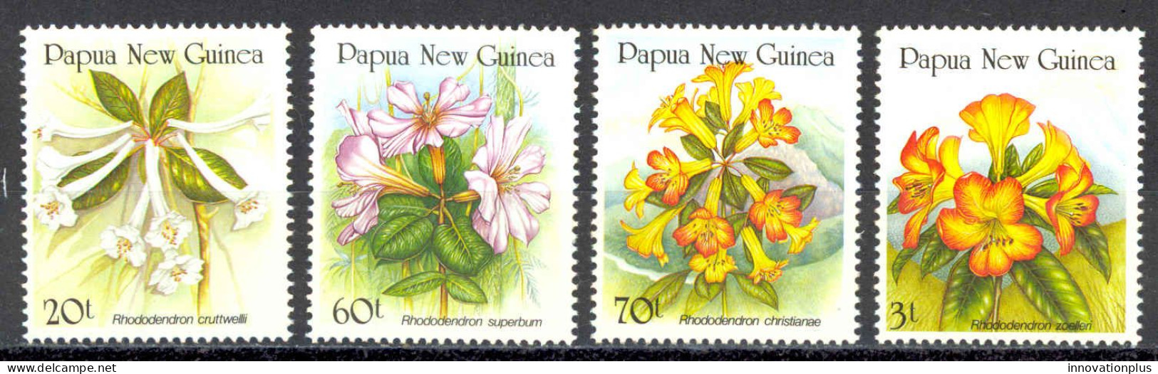 Papua New Guinea Sc# 703-706 MNH 1989 Rhododendrons - Papouasie-Nouvelle-Guinée