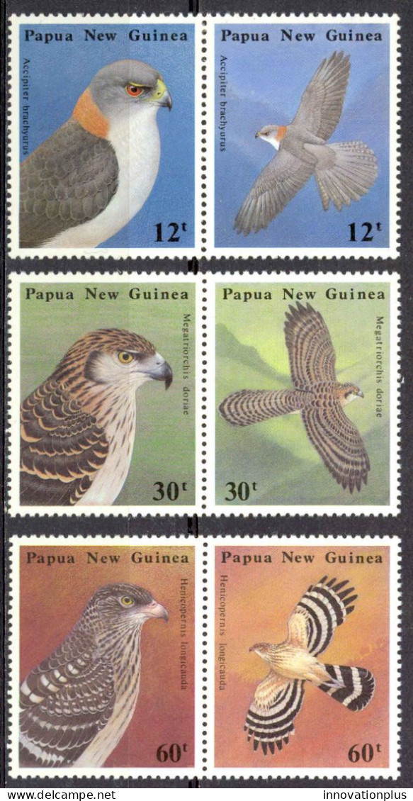 Papua New Guinea Sc# 621a-625a MH 1985 Indiginous Birds Of Prey - Papouasie-Nouvelle-Guinée