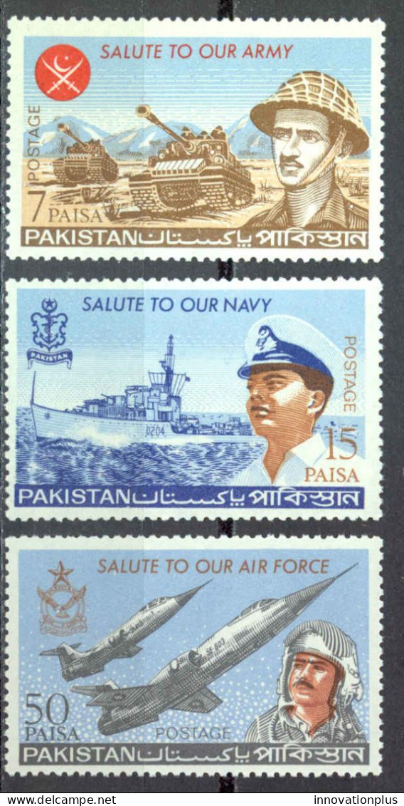 Pakistan Sc# 219-221 MNH 1965 Armed Forces - Pakistan