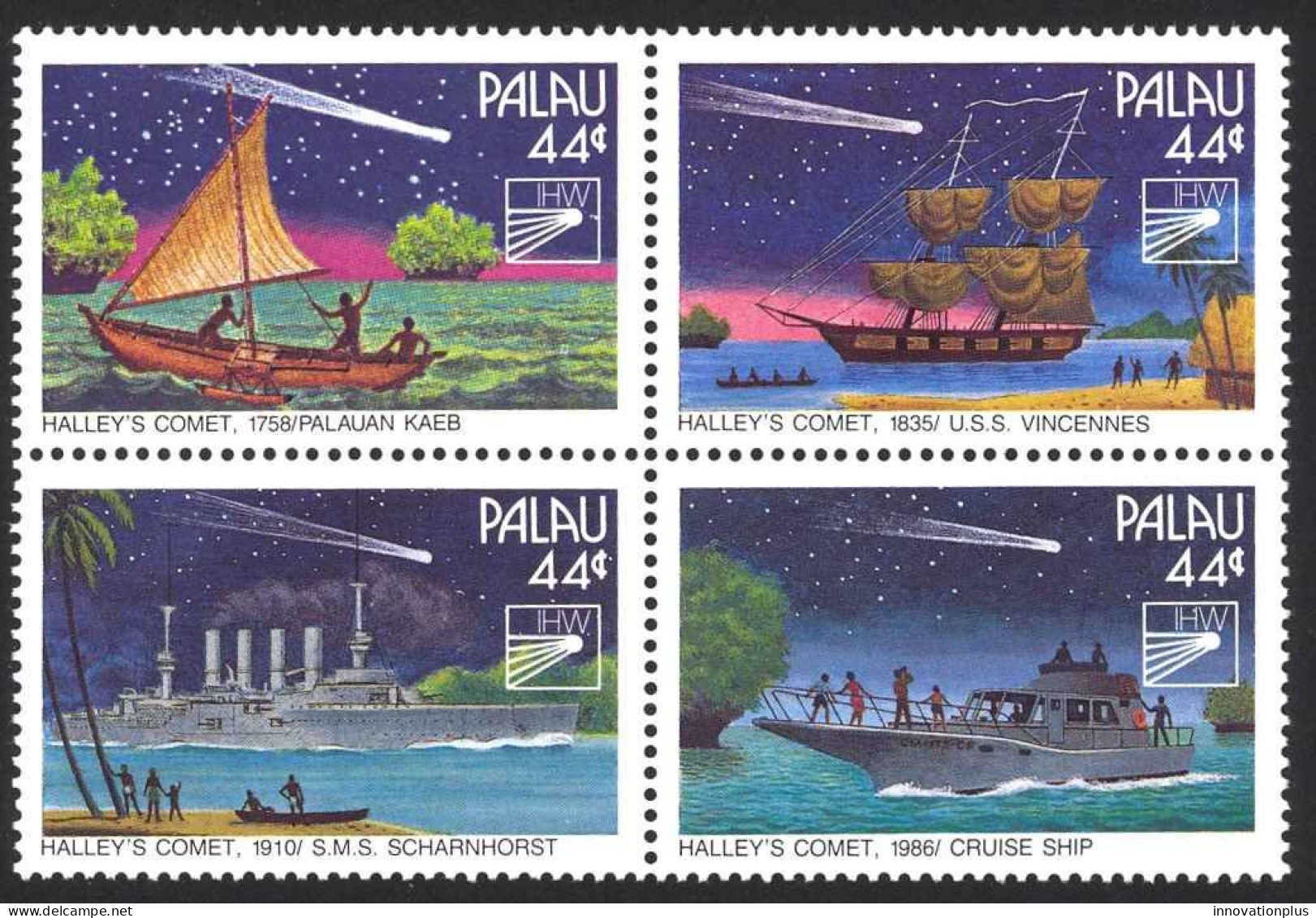 Palau Sc# 98a MNH 1985 44c Boats - Palau