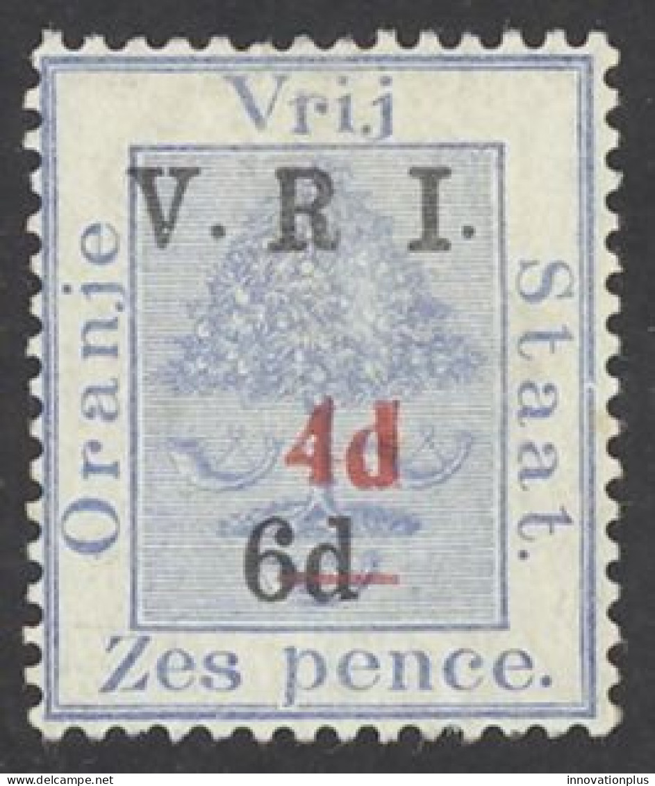 Orange River Colony Sc# 57c MH (no . After R) 1902 4p On 6p On 6p Orange Tree - Oranje-Freistaat (1868-1909)