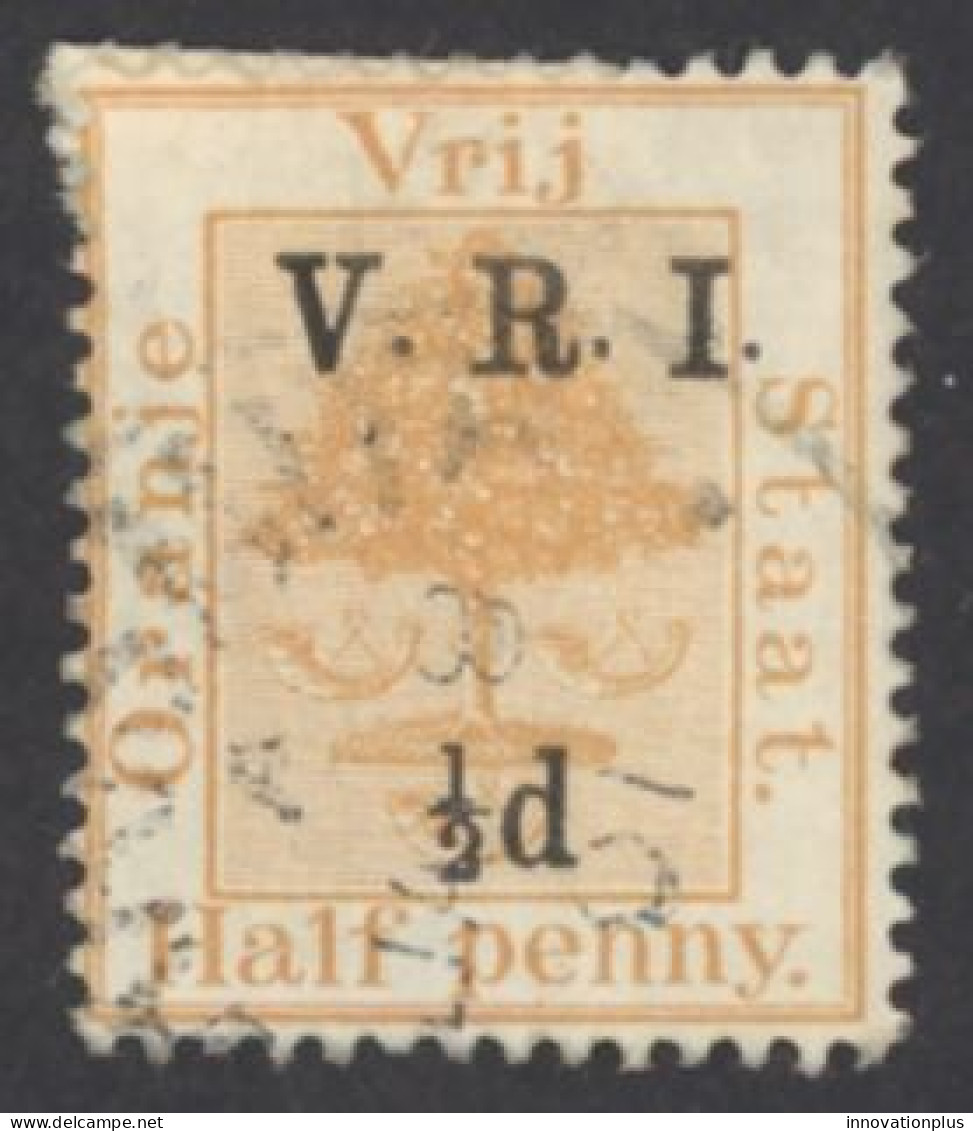 Orange River Colony Sc# 44 Used 1900 ½p On ½p Orange Tree - Oranje Vrijstaat (1868-1909)