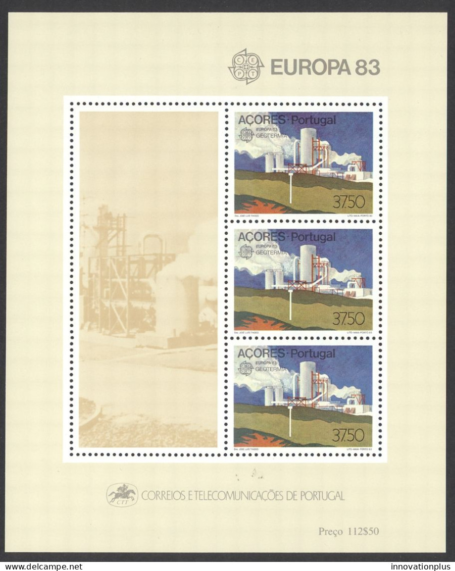 Portugal Azores Sc# 336a MNH Souvenir Sheet 1983 Europa - Açores