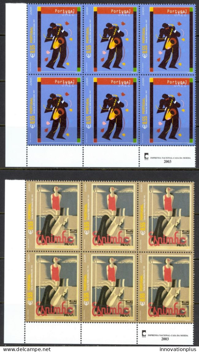 Portugal Sc# 2549-2550 MNH Block/6 2003 Europa - Ongebruikt