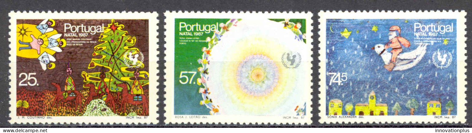 Portugal Sc# 1713-1715 MH 1987 Christmas - Nuevos