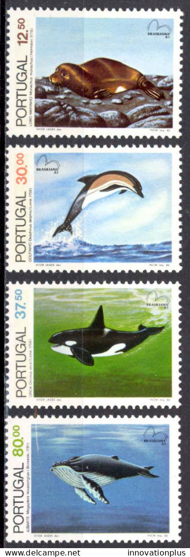 Portugal Sc# 1575-1578 MH 1983 Endangered Sea Mammals - Nuevos