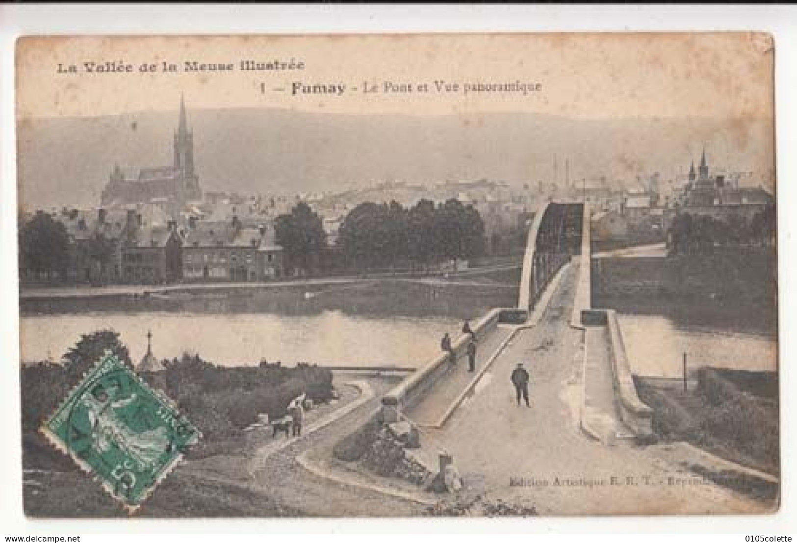 Carte France 08 - Fumay - Le Pont Et Vue Panoramique - PRIX FIXE - ( Cd069) - Fumay