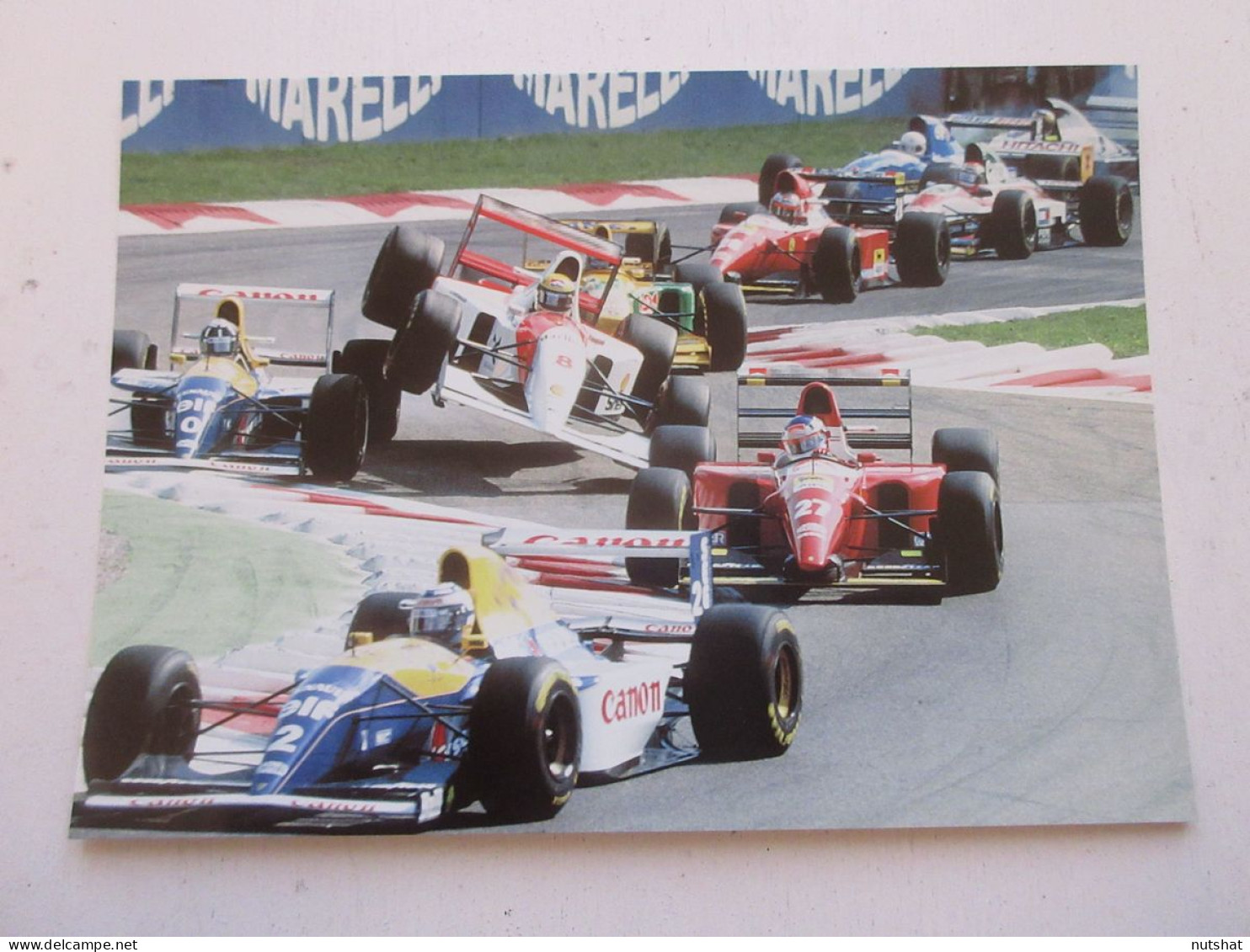 AUTO FORMULE 1 PHOTO 17x12 1993 MONZA DEPART ACCIDENT Ayrton SENNA - Car Racing - F1