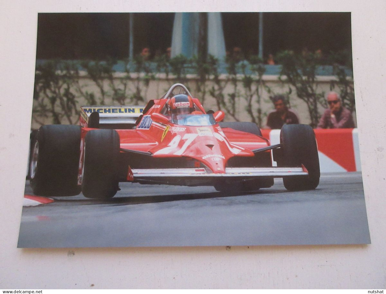 AUTO FORMULE 1 PHOTO 17x12 1981 MONACO PREMIER Gilles VILLENEUVE CANADA FERRARI - Automobilismo - F1