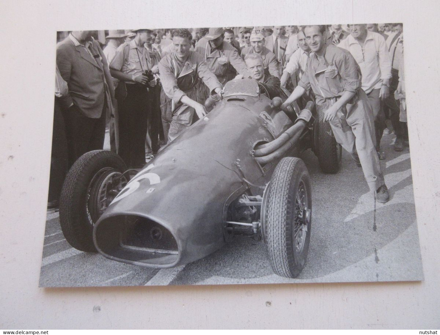 AUTO FORMULE 1 PHOTO 17x12 1953 REIMS PREMIER Mike HAWTHORN FERRARI - Car Racing - F1