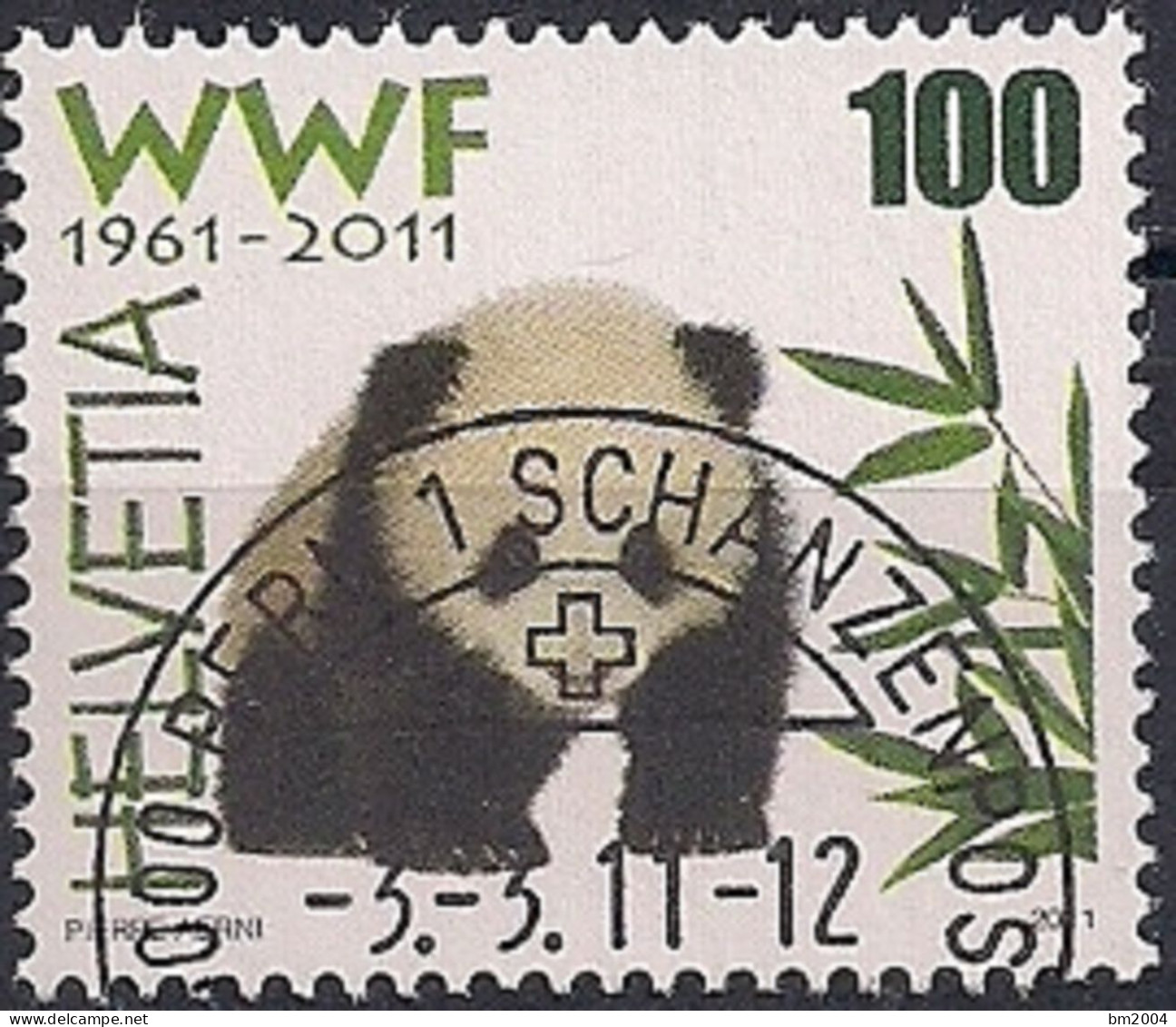 2011  Schweiz   Mi. 2189  FD-used   50 Jahre Naturschutzorganisation WWF - Used Stamps