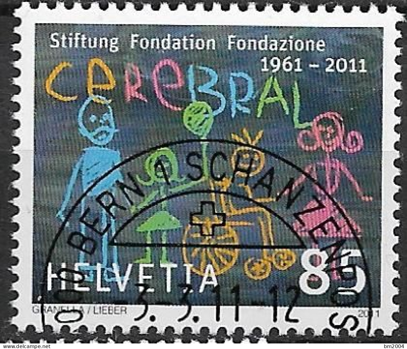 2011  Schweiz   Mi. 2191 FD-used  50 Jahre Stiftung Für Bewegungsbehinderte Kinder „Cerebral“ - Used Stamps