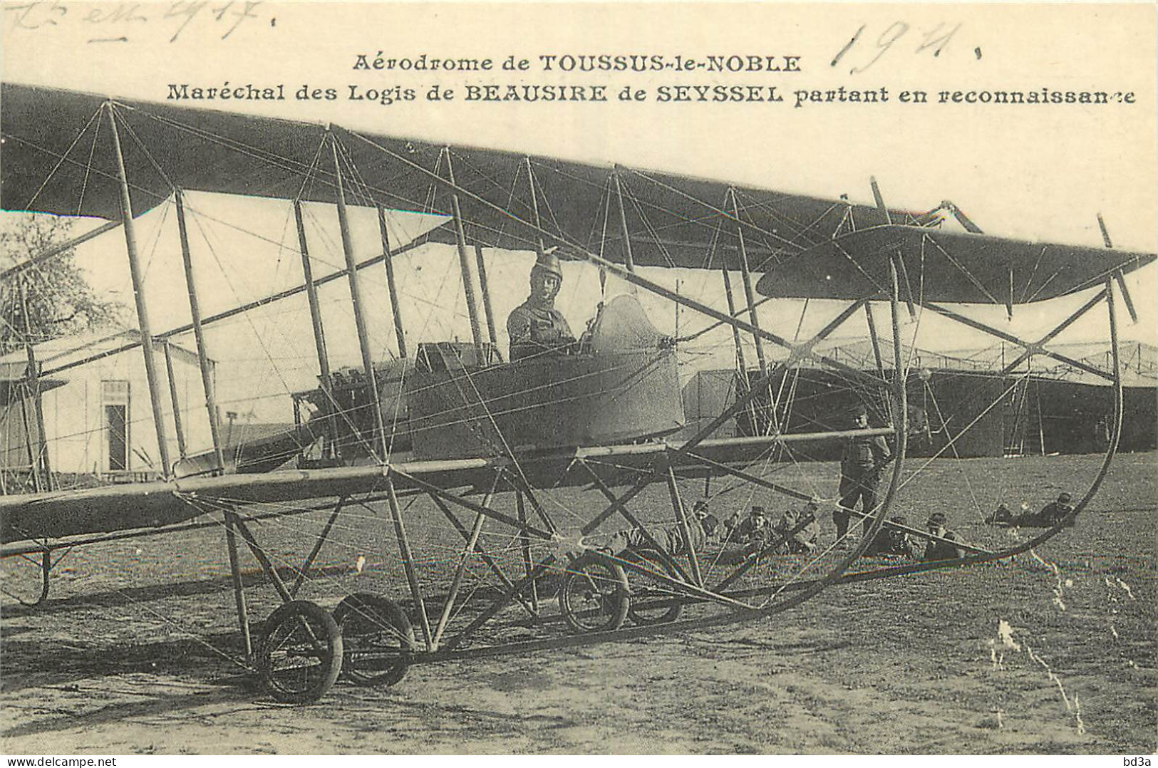 78 - AERODROME DE TOUSSUS LE NOBLE  CARTE D'AUTREFOIS REPRODUCTION - Toussus Le Noble