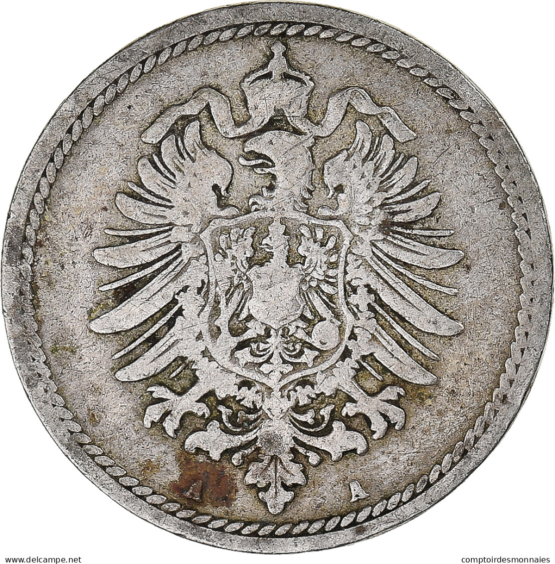 Monnaie, Empire Allemand, 5 Pfennig, 1888 - 5 Pfennig