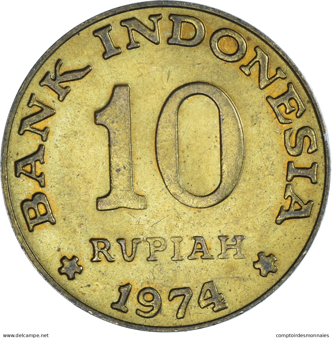 Monnaie, Indonésie, 10 Rupiah, 1974 - Indonesien