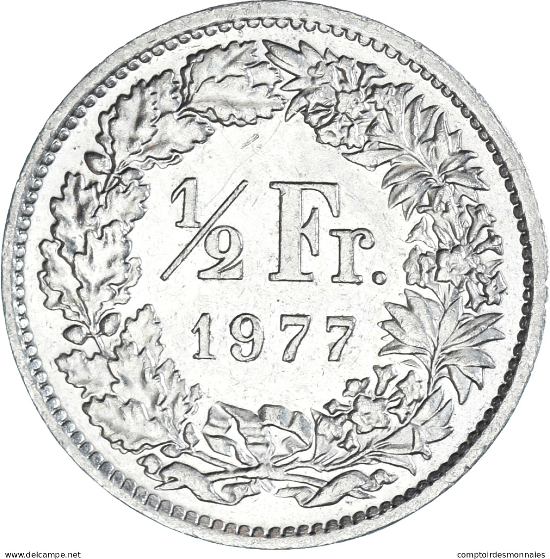 Monnaie, Suisse, 1/2 Franc, 1977 - Autres & Non Classés