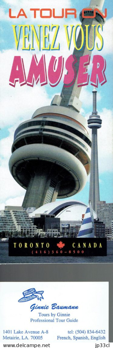 Souvenir D'une Visite De La Tour CN (Toronto) : L'édifice Le Plus Haut Du Monde (1995) - Biglietti D'ingresso