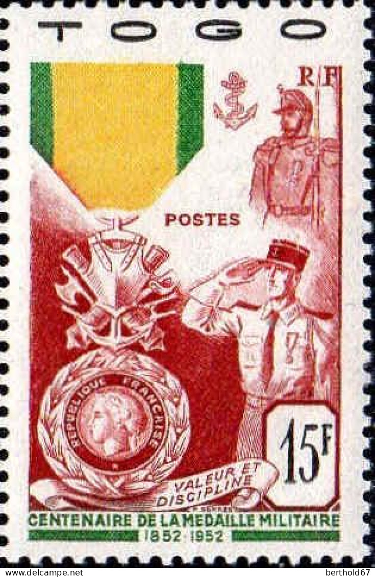 Togo Poste N** Yv:255 Mi:219 Centenaire De La Médaille Militaire - Ongebruikt