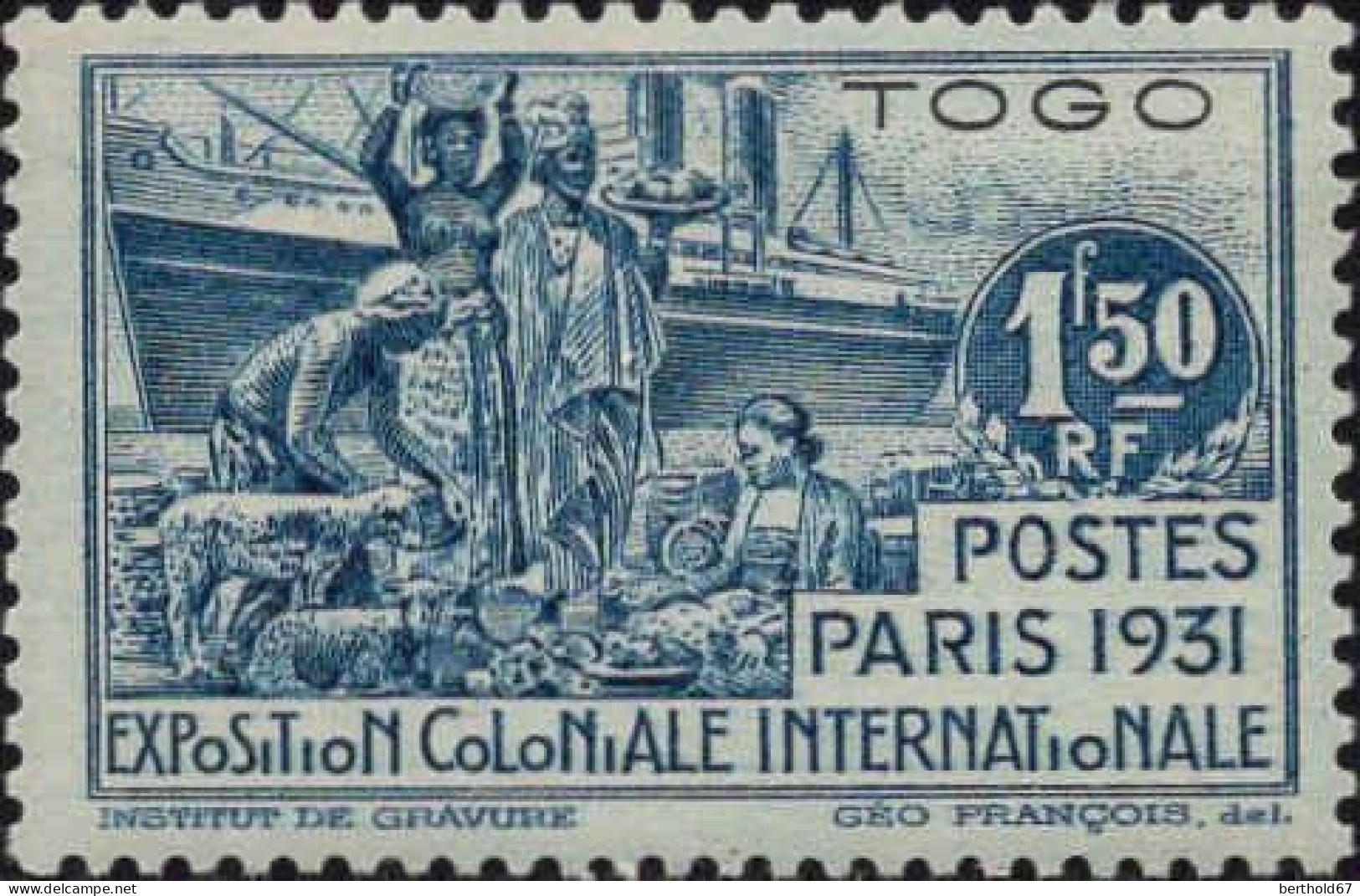 Togo Poste N** Yv:161/164 Exposition Coloniale Paris - Ongebruikt