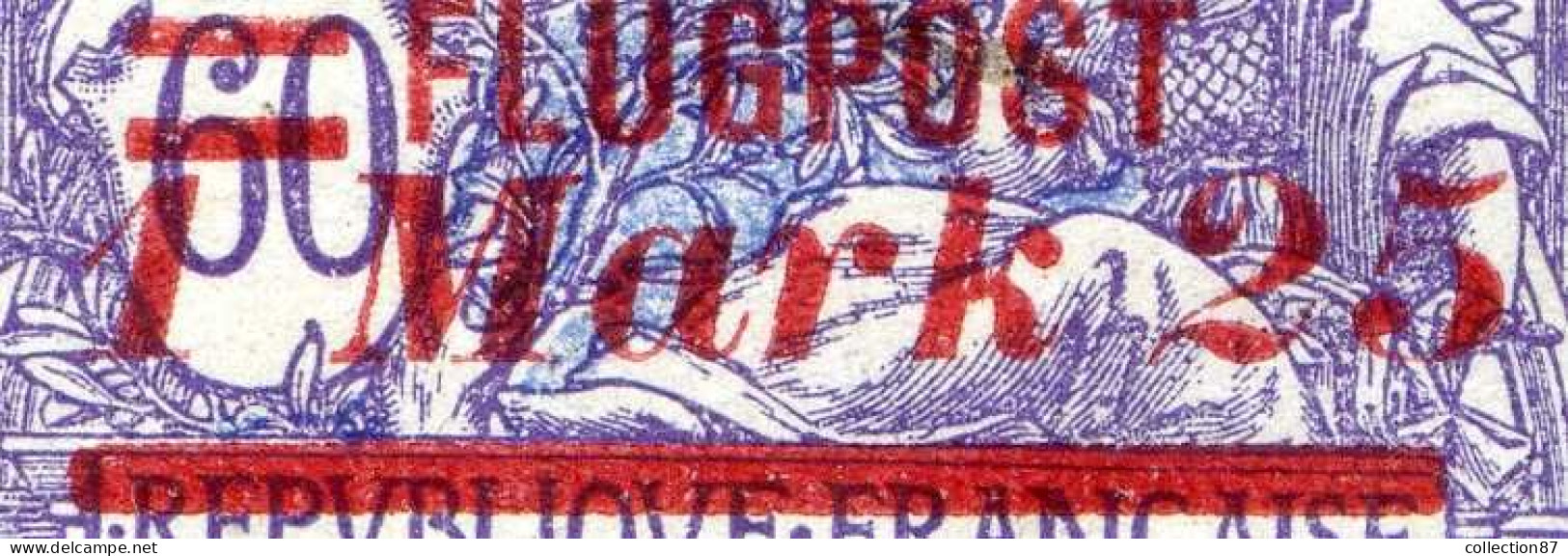 REF 088 > MEMEL FLUGPOST < PA N° 22A * Chiffre Espacé 3/4 Mn < Neuf Ch Dos Visible - MH * > Air Mail - Aéro - Unused Stamps