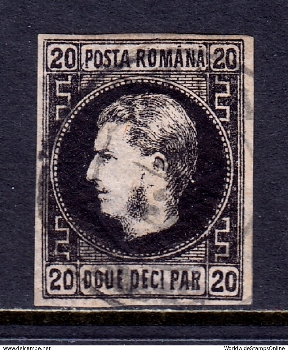 Romania - Scott #32 - Used - A Bit Of Ink Offset/rev. - SCV $26 - Used Stamps