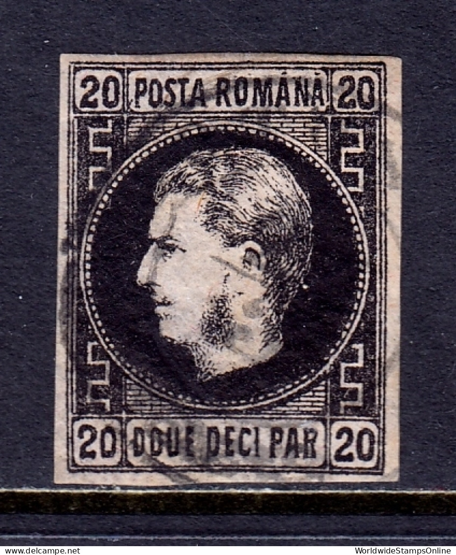 Romania - Scott #32 - Used - A Bit Of Ink Offset/rev. - SCV $26 - Oblitérés