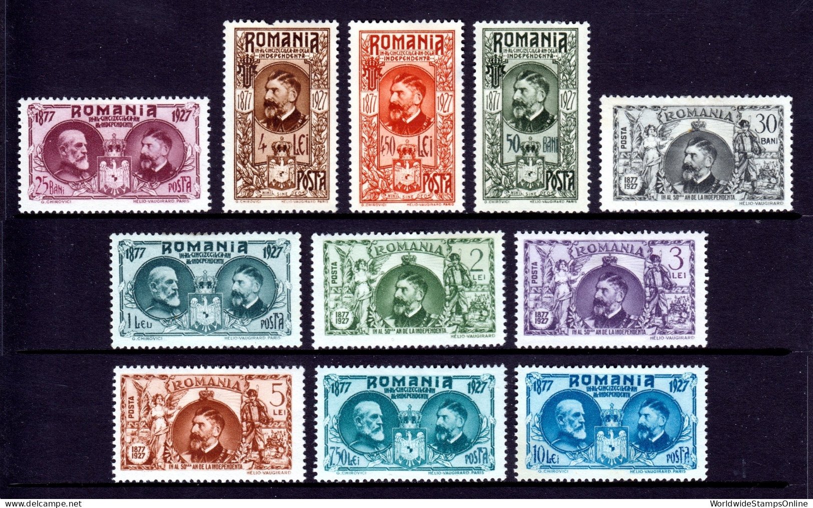 Romania - Scott #308-319 - MH - See Description - SCV $12 - Neufs