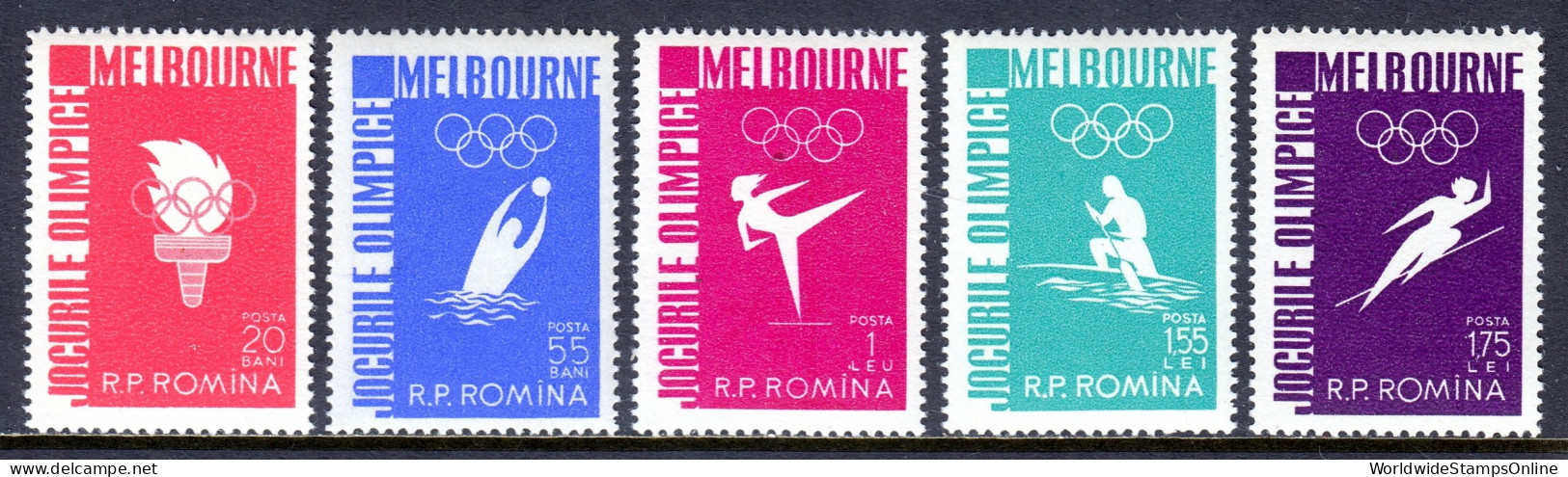 Romania - Scott #1116-1120 - MH - Inclusion #1118 - SCV $8.05 - Unused Stamps