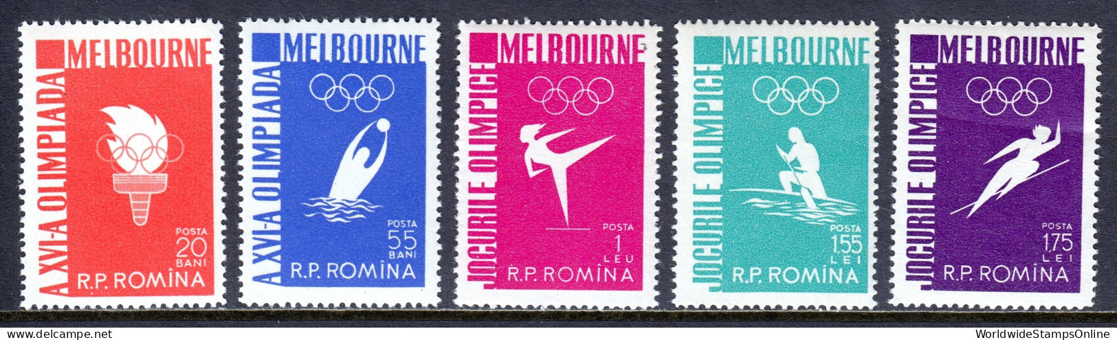 Romania - Scott #1116-1120 - MNH - Crease #1120 - SCV $8.05 - Ongebruikt