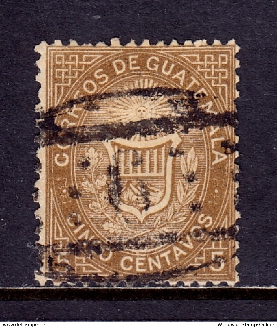 Guatemala - Scott #2 - Used - SCV $8.00 - Guatemala