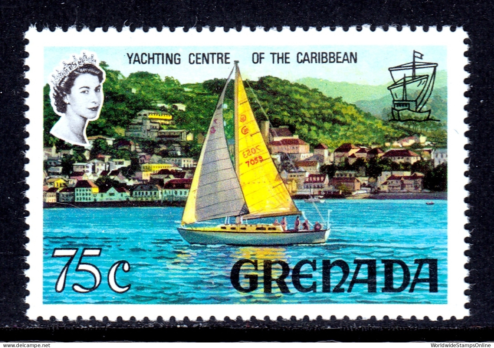 Grenada - Scott #305A - MNH - SCV $10 - Grenade (...-1974)