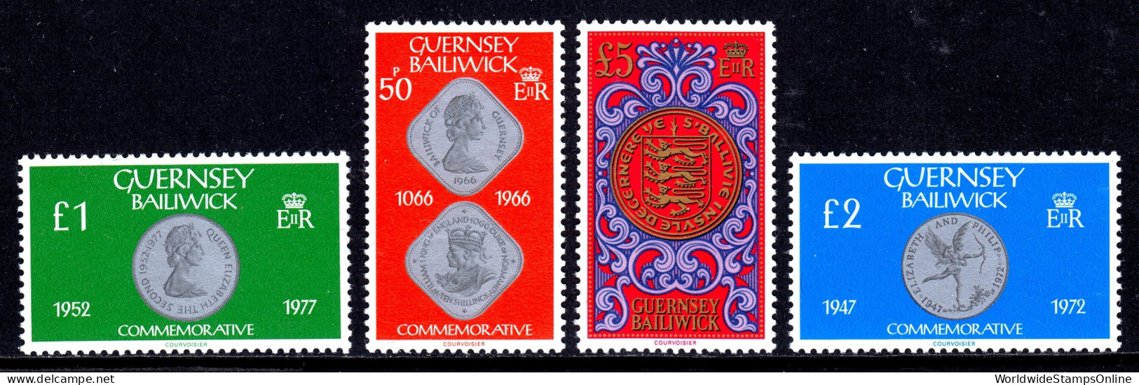 Great Britain (Guernsey) - Scott #201//203A - MNH - Short Set - SCV $19 - Zonder Classificatie