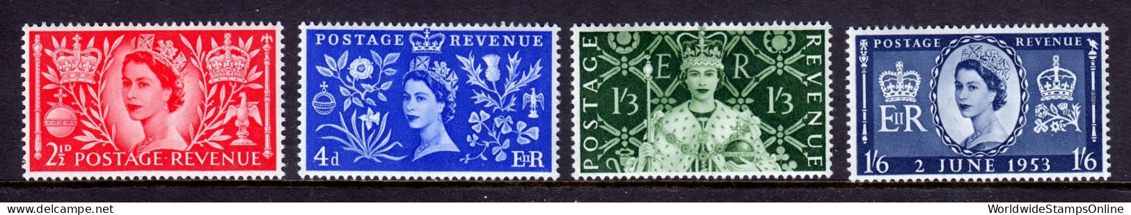 Great Britain - Scott #313-316 - MH - SCV $16 - Unused Stamps