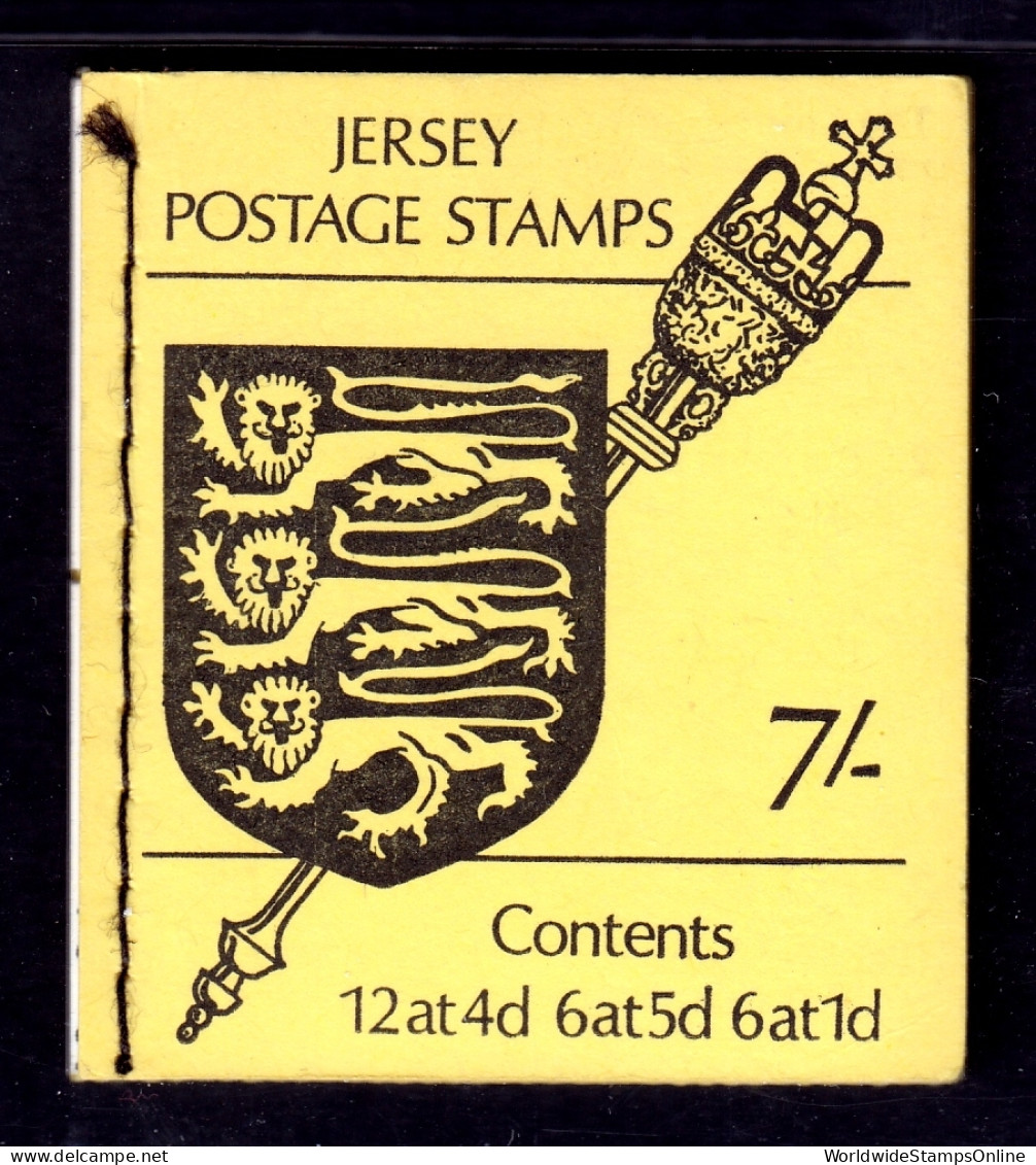 Great Britain (Jersey) - Scott #12 (note) - 7/- Booklet - MNH - SCV $17 - Sin Clasificación