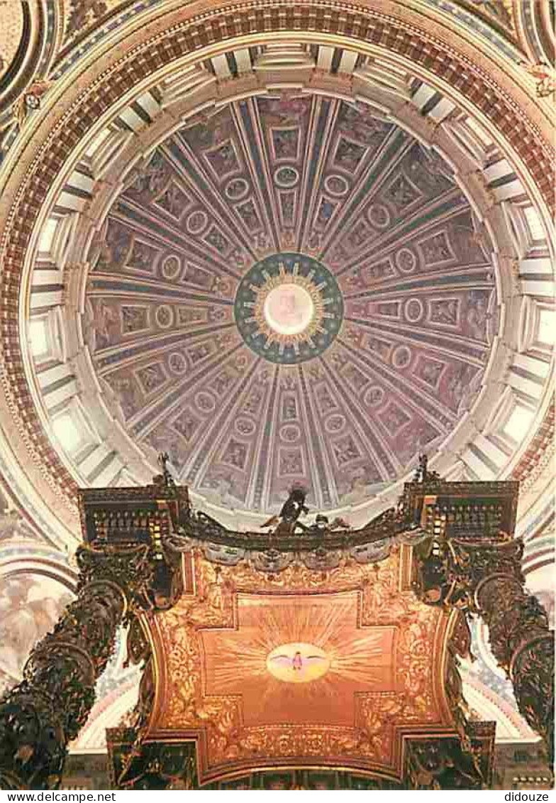 Vatican - La Basilique Saint Pierre - Intérieur Du Baldaquin Du Bernini Et De La Coupole - CPM - Voir Scans Recto-Verso - Vatican