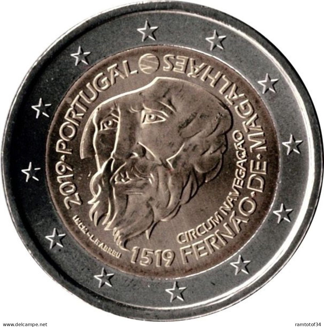 2019 PORTUGAL - 2 Euros Commémorative - Fernand De Magellan - Portogallo